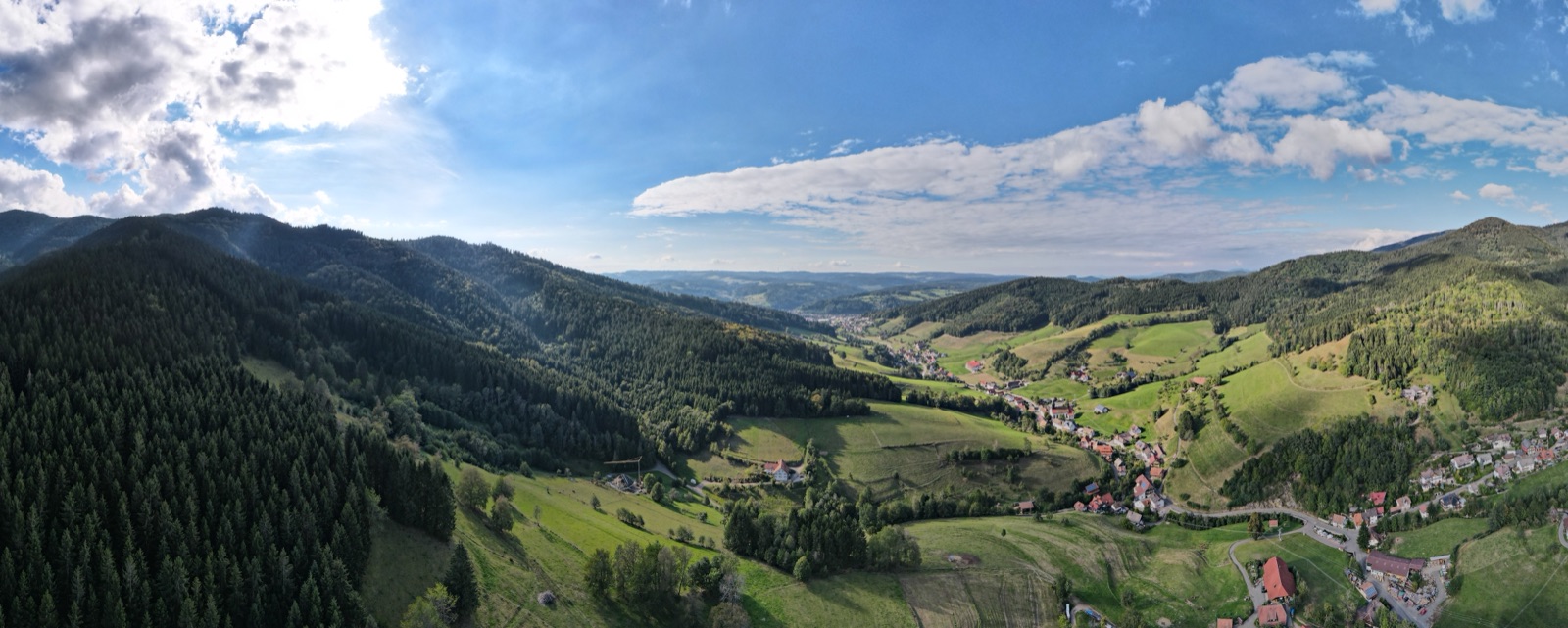 Panorama über das Tal von Yach im Schwarzwald